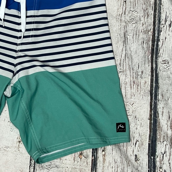 Rusy Multi Color Board Shorts Bathing Suit Swimwear Mens - Picture 5 of 5